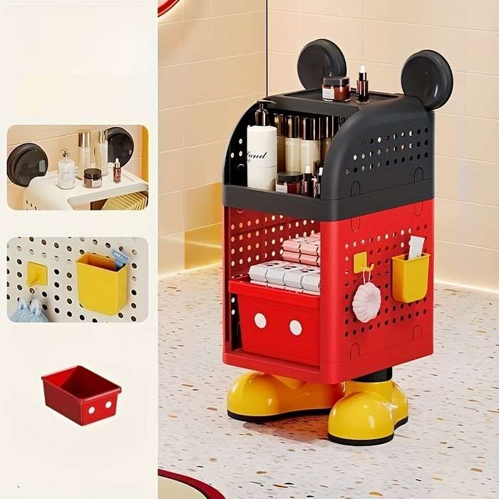 Storage And Organizationcolor Black And Red 2 Layer Standing Model