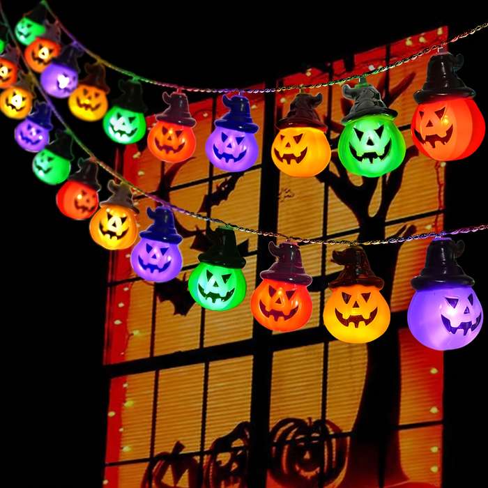 Halloween Decorations Items Colorful Pumpkins
