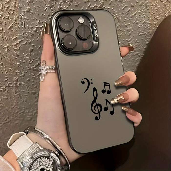 1Pc Mixed Color For iPhone 7 Plus 8 Plus Cute Musical Note Phone Case