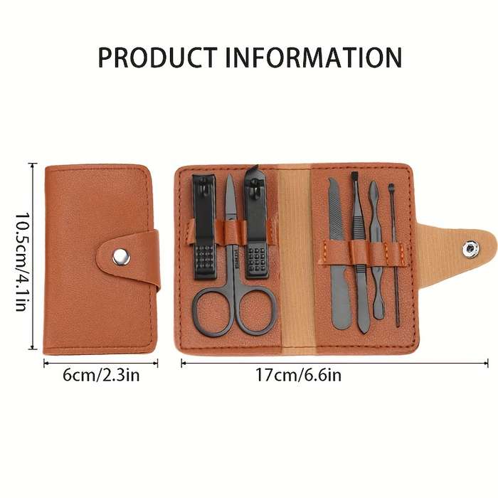 7pcs set Professional Stainless Steel Nail Clipper Set High Carbon Steel Blade Modern Style