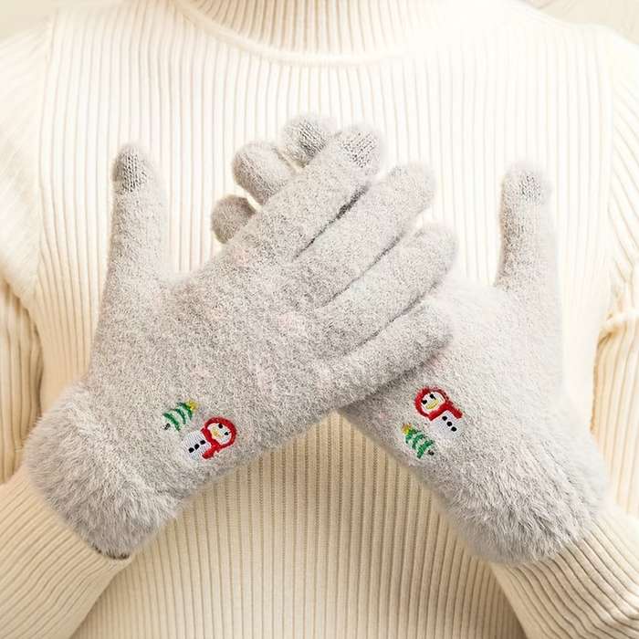 Winter Gloves Color Apricot