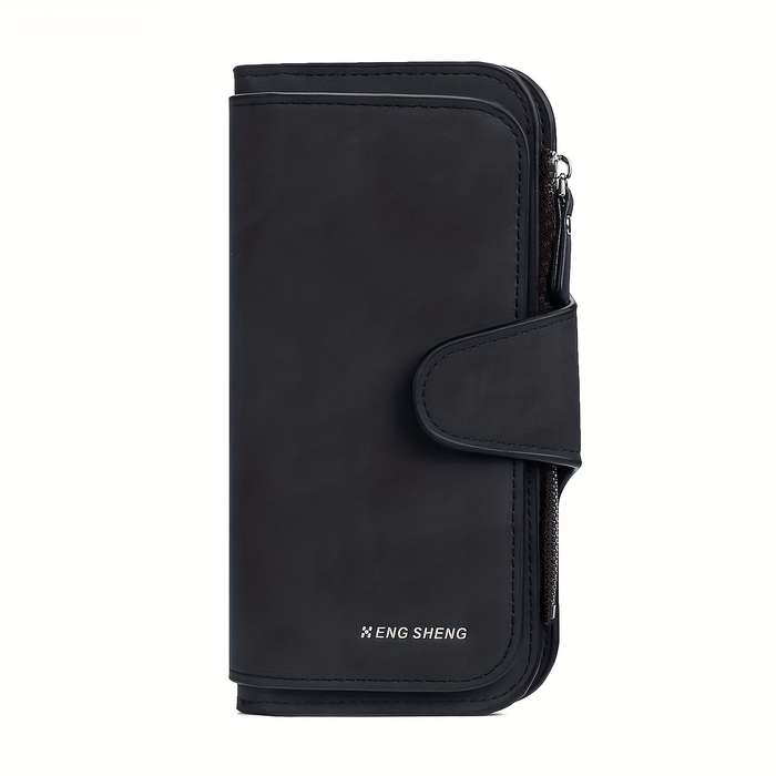 1pc Retro Minimalist Short Walet Solid Color Clutch Credit Card Case Multi Card Slots Wallet