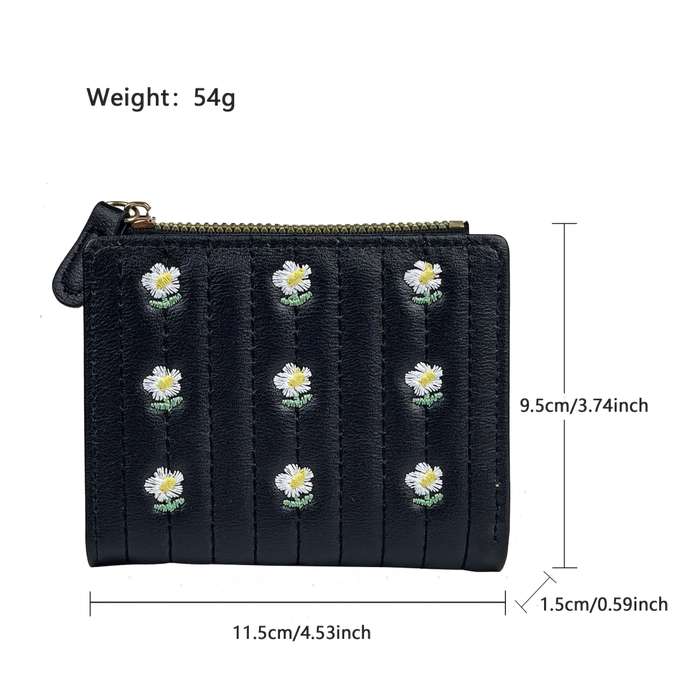 1pc Fashion Trend Women'S Purse 2005 New Small Fresh Flowers Cute Small Purse Waterproof Wear-Resis