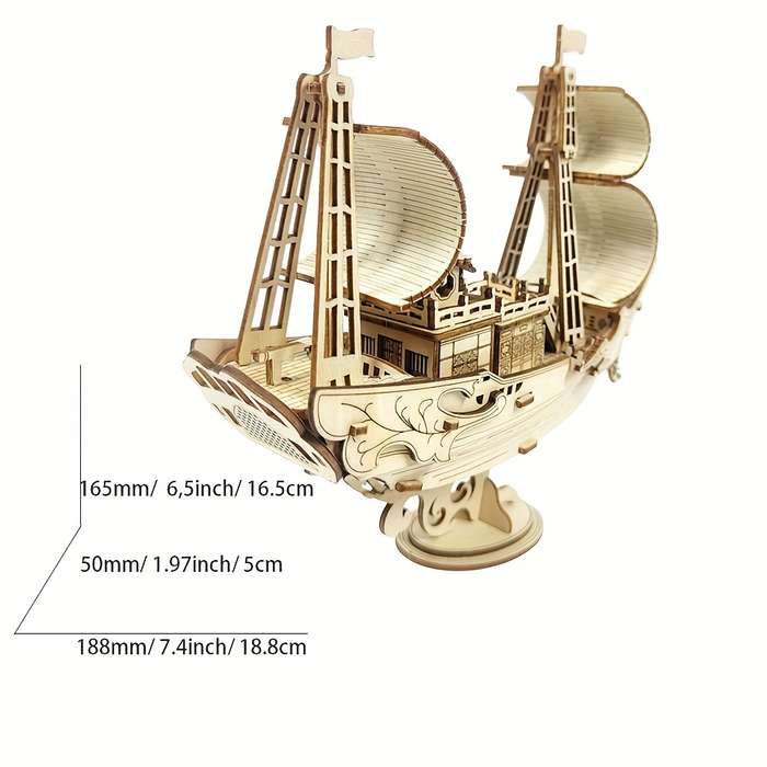 3D Jigsaw Puzzle Model Ship