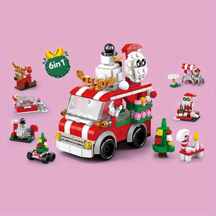 Building Toy Architectural Model Toy Set Style Christmas Train