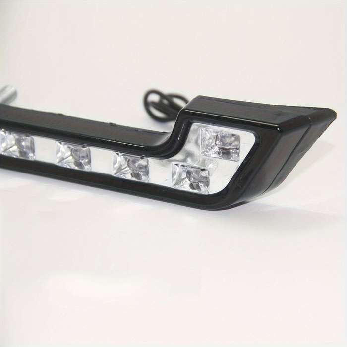2pcs LED Daytime Running Lights L-Shape Universal Fit Driving Lamp 7-Shape Asymmetr
