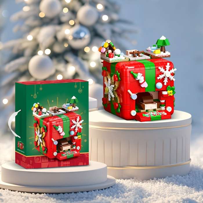 Building Toy Architectural Model Toy Set Model Holiday Season Box 1100Pcs