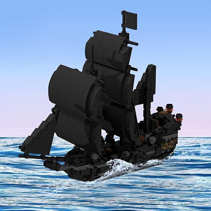 3D Jigsaw Puzzle Model Ship Color Black