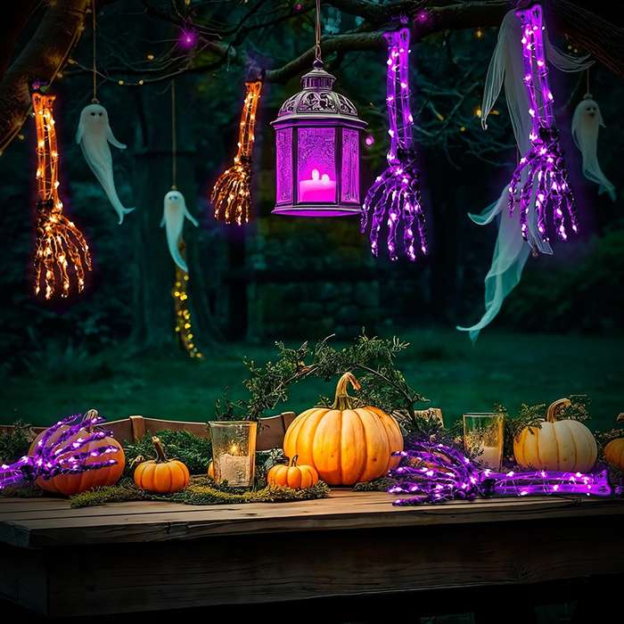 Halloween Decorations Color Purple Light