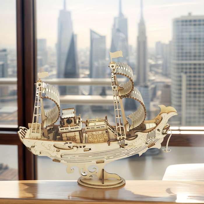 3D Jigsaw Puzzle Model Ship