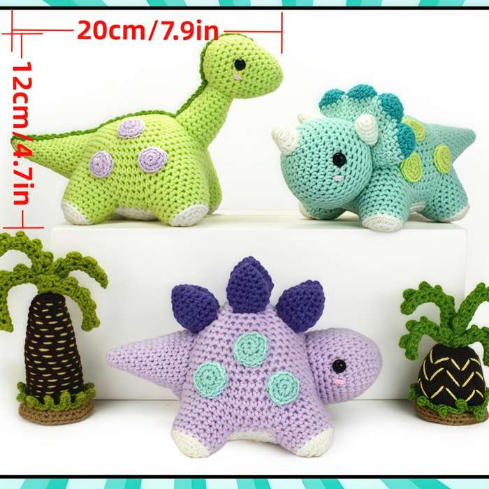 Toy Dolls Model YB051 three dinosaurs