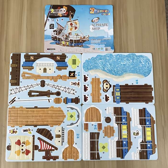 3D Jigsaw Puzzle Model Ship