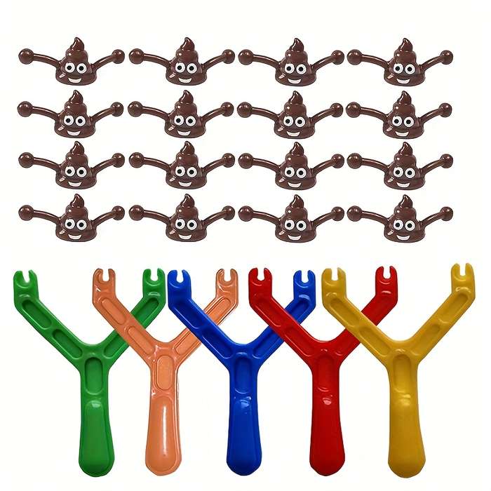 Slingshot Color Slingshot Rack  Add  Poop Bomb 16Pcs
