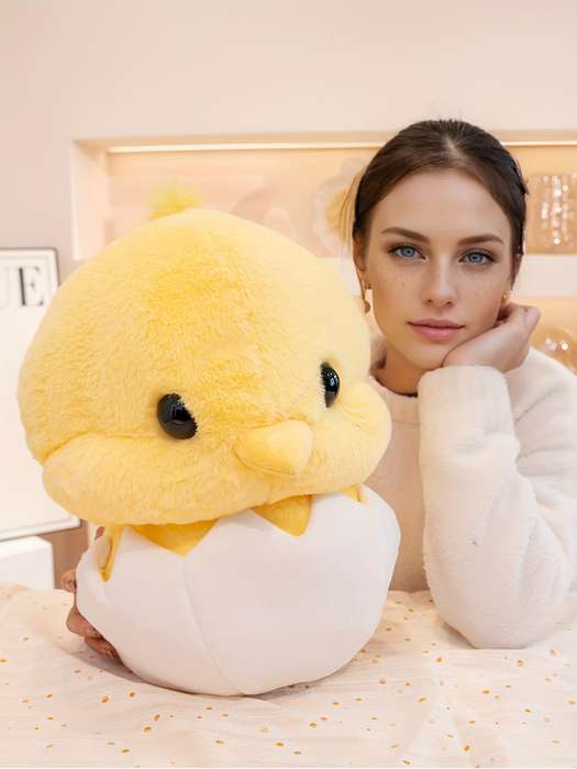 Toy Doll color Yellow Eggshell Chicken Doll size S 32cm