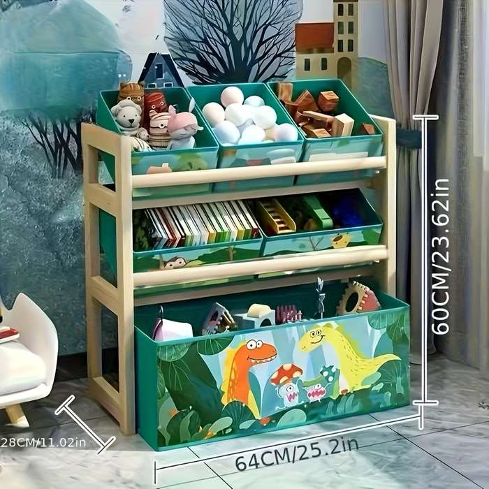 Storage And Organizationcolor 3 Layers Dinosaur