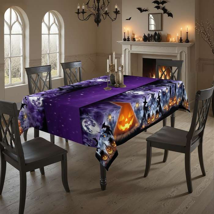 Halloween tablecloth decoration size 152 x 152cm or 60 x 60inch