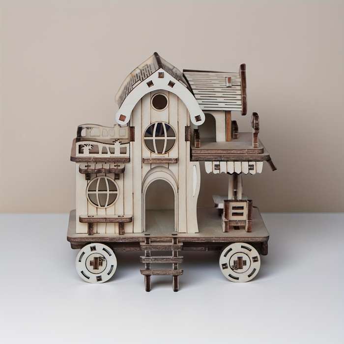 Building Toy Architectural Model Toy Set Color Yellow