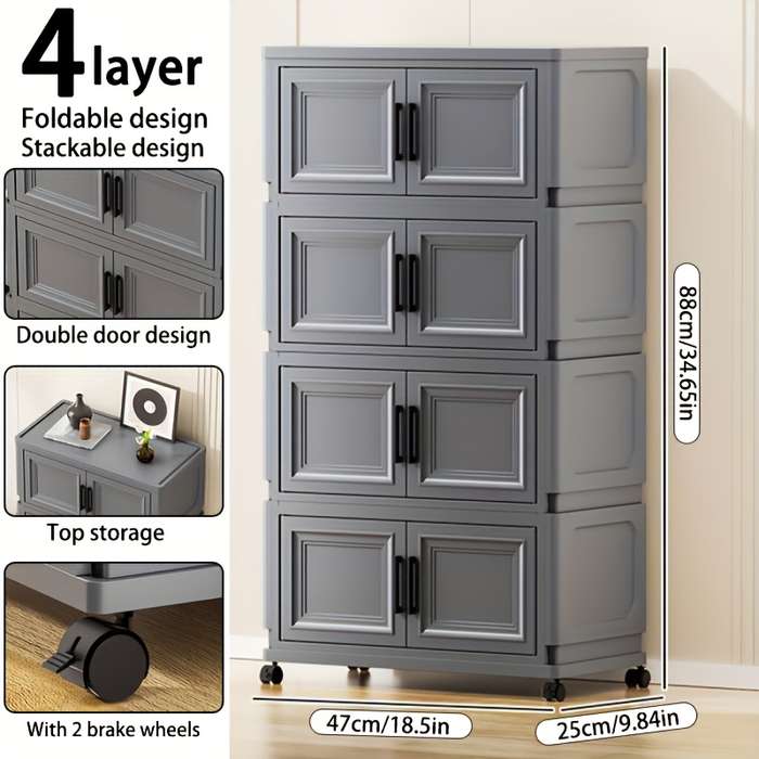 Storage And Organizationmodel 4 Layers   Dark Gray
