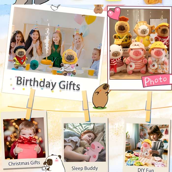 Toy Doll Color Brown 10Pcs Plush Toys