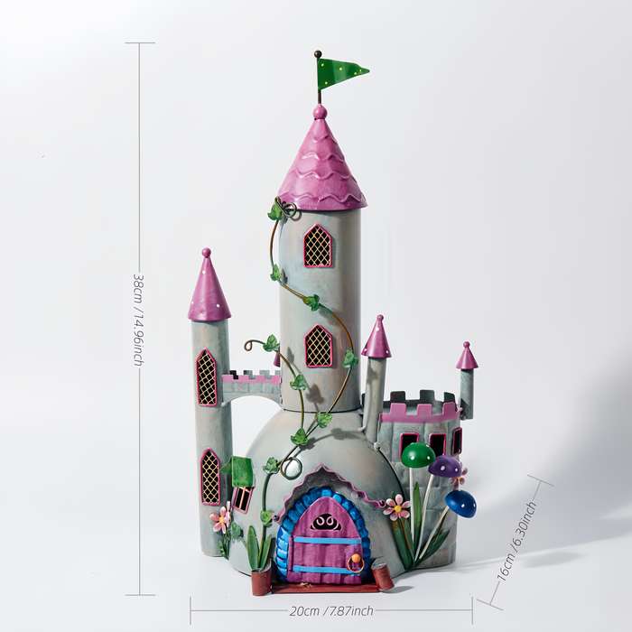 Building Toy Architectural Model Toy Set Style Big Castle Green