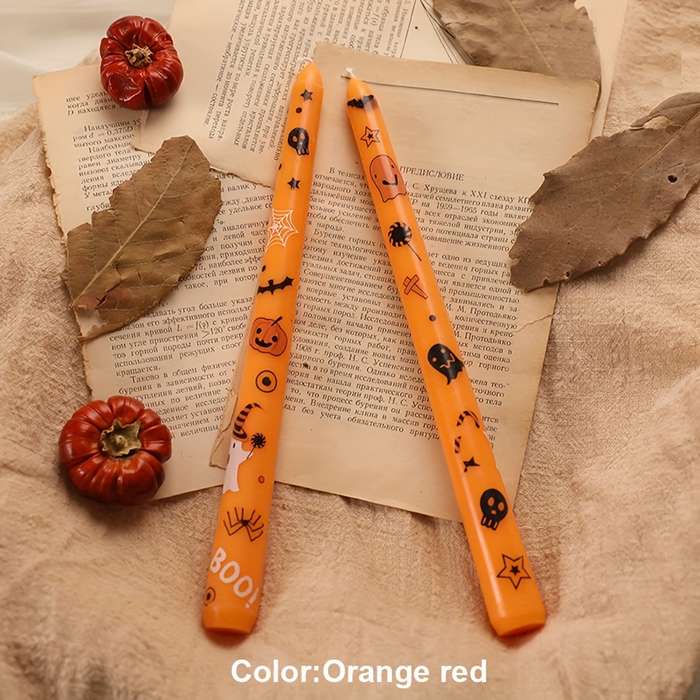 Halloween Decorations Color Orange Red