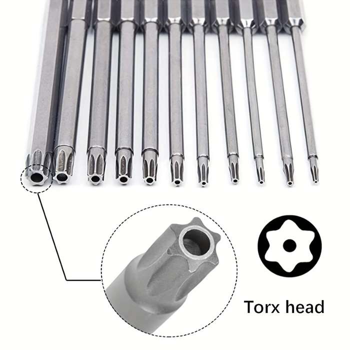 Screwdriver Bit Tool Set Size 100Mm 11Pcs Set