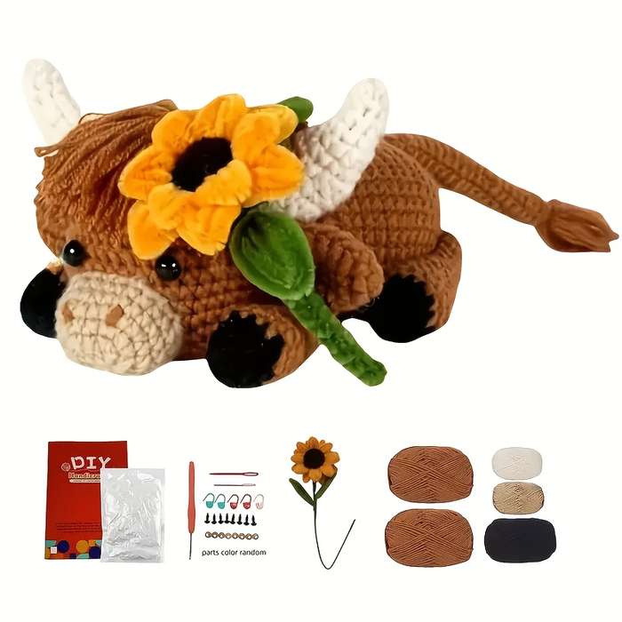 Toy Dolls Items Highland Cows  Add  Sunflowers [2 piece Set]