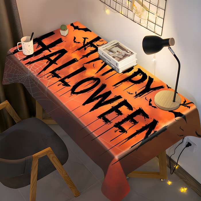 Halloween tablecloth decoration size 55.1 x 70.8in or 140 x 180cm