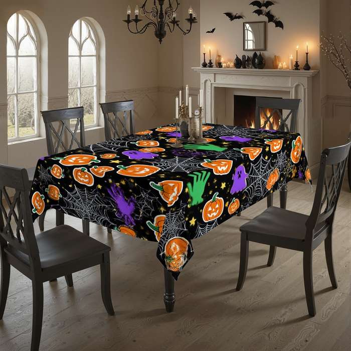 Halloween tablecloth decoration size 152 x 152cm or 60 x 60inch