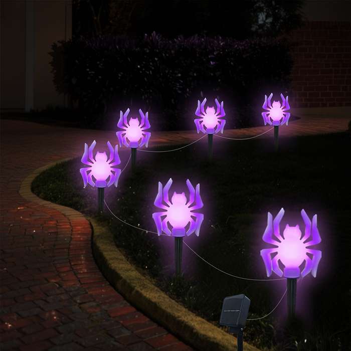 Halloween Decorations Color Purple Light Quantity 8Pcs Set