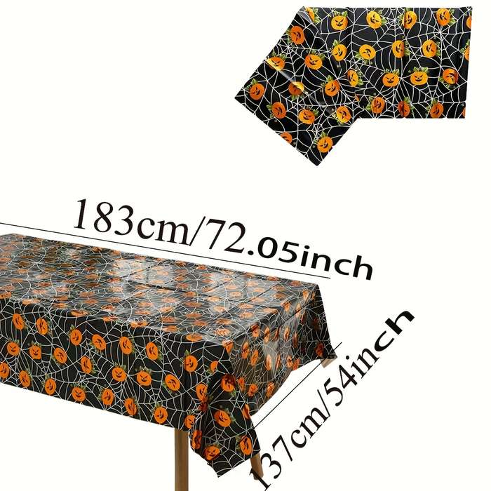 Halloween tablecloth decoration Pumpkin Items spider web pumpkin