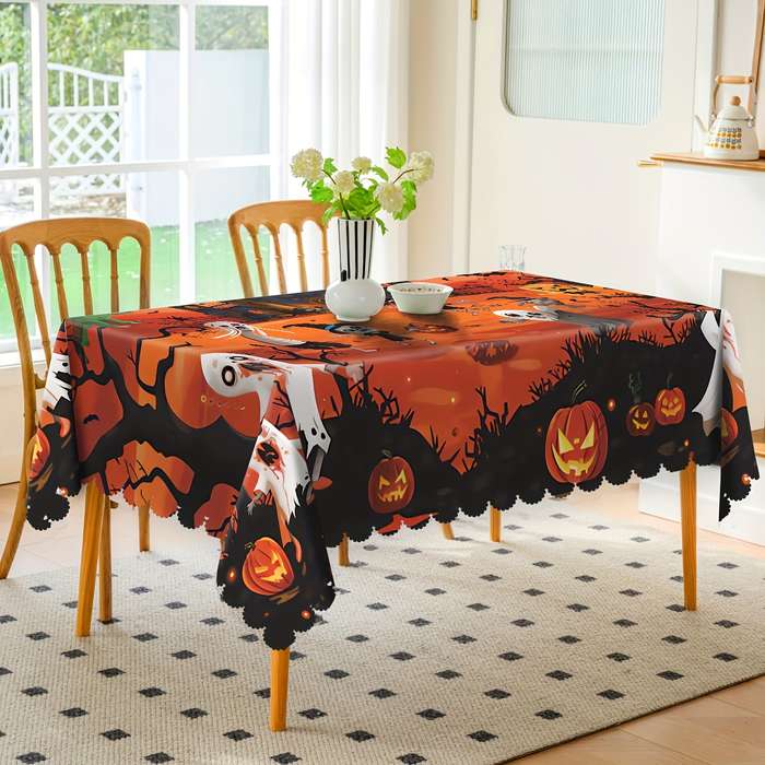 Halloween tablecloth decoration size 140 x 180cm or 55.1 x 70.8in