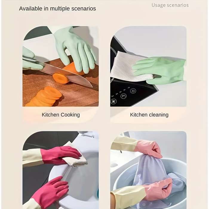Work Gloves Color Green Size M