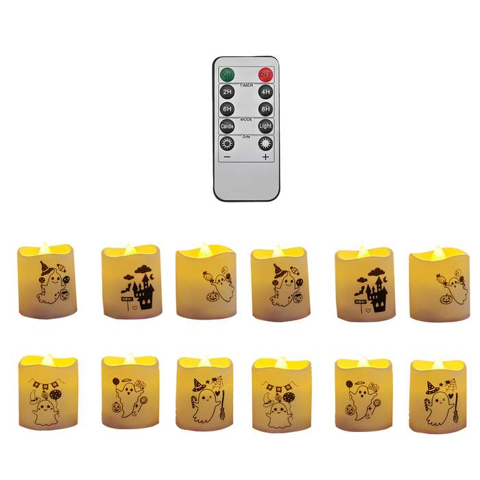 Halloween Decorations Quantity 12Pack With Remote Control