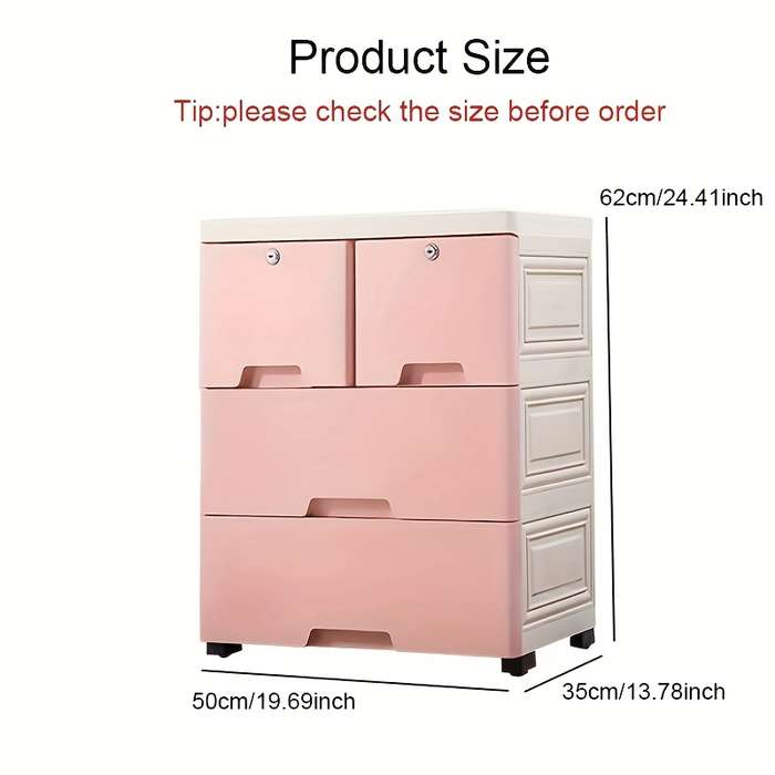 Storage And Organizationcolor 50Cm Pink 7 Layers