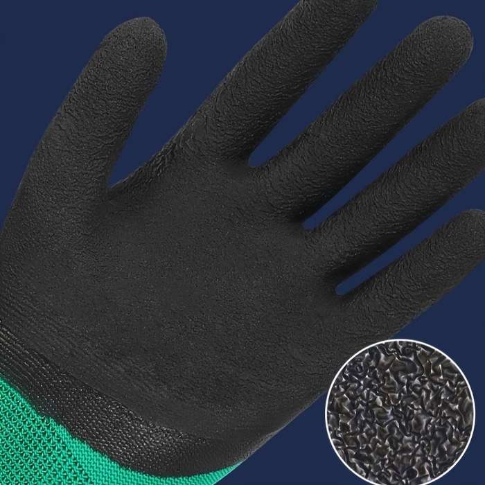 1 Pair Green Multi Purpose Work Gloves