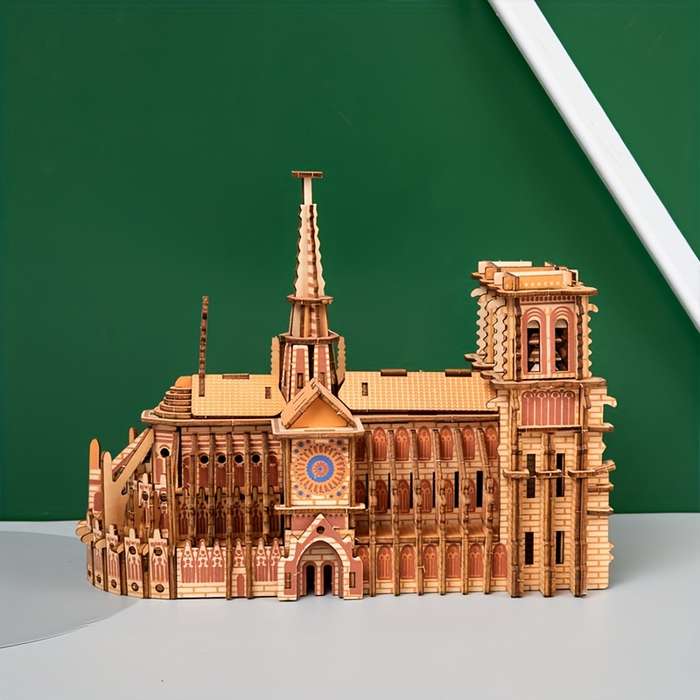 Building Toy Architectural Model Toy Set Style Three Dimensional Puzzle