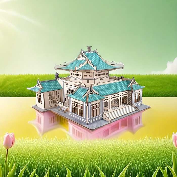 Building Toy Architectural Model Toy Set Style Wuhan University