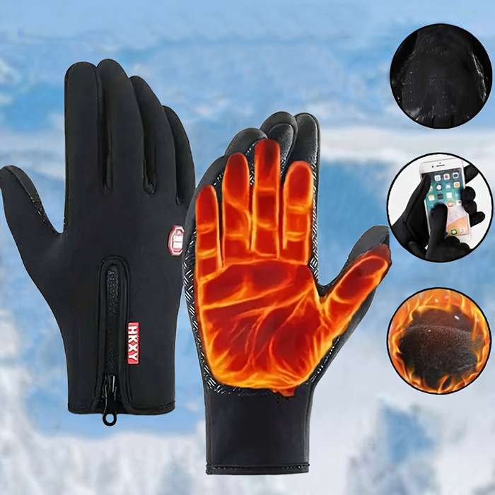 Winter Gloves Color Purple Size L
