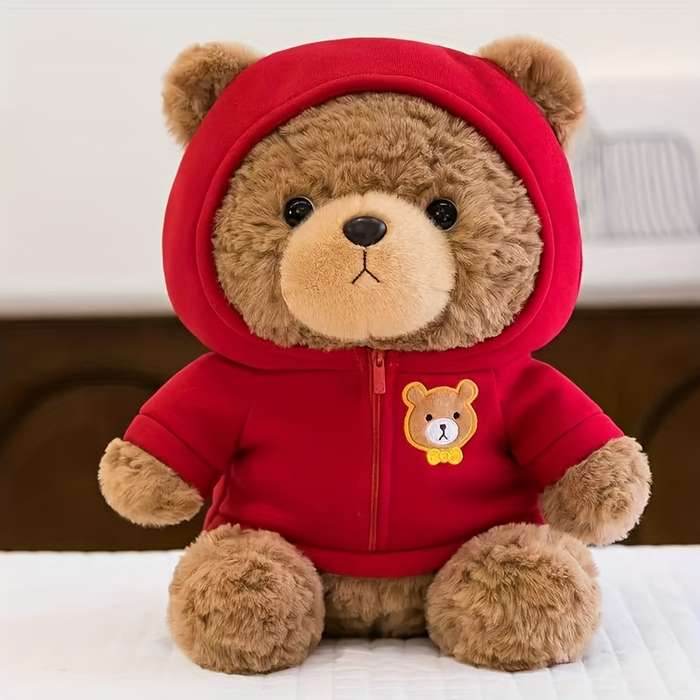 Toy Doll Items Gray Sweater Bear