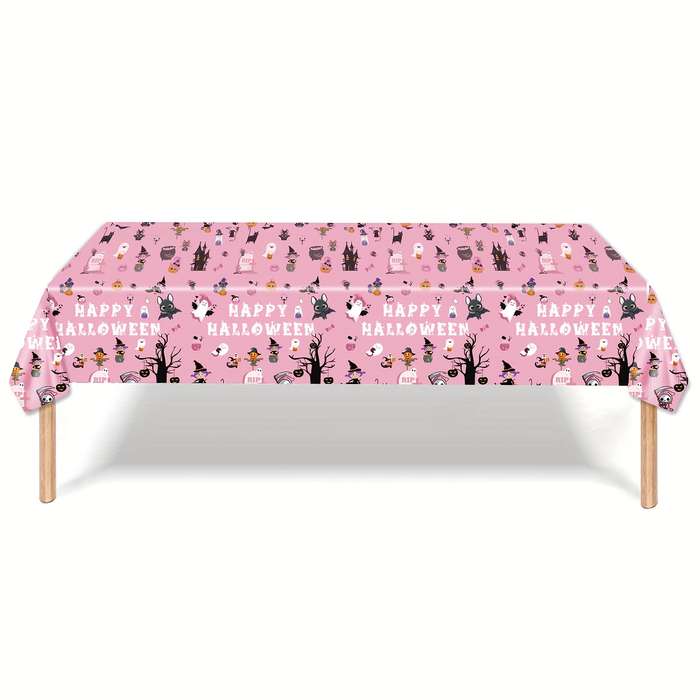 Halloween tablecloth decoration color Orange Halloween 1pcs