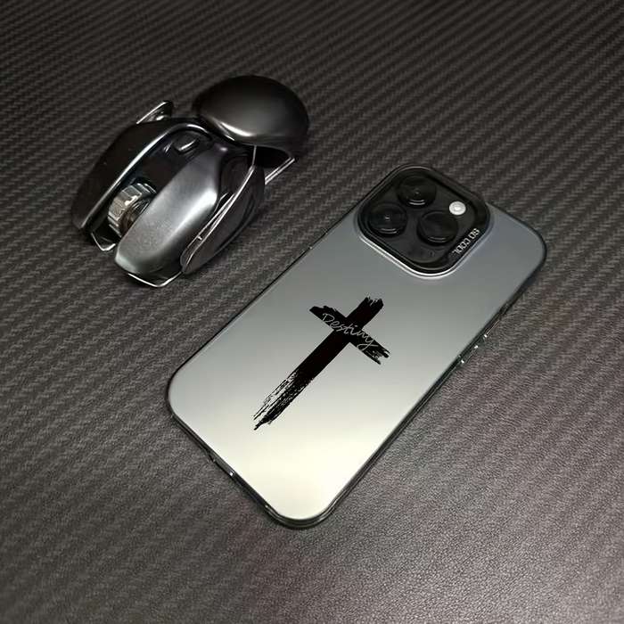 1Pc Mixed Color  For iPhone 11 Pro Max Cross Pattern Phone Case