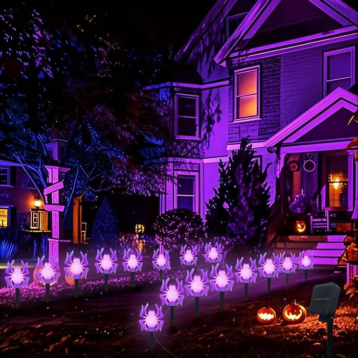 Halloween Decorations Color Purple Light Quantity 8Pcs Set