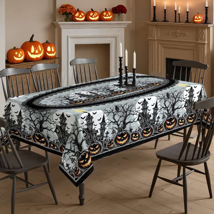 Halloween tablecloth decoration size 152 x 152cm or 60 x 60inch