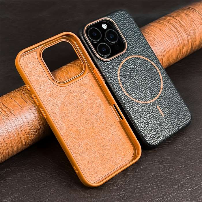 1Pc Light Blue For iPhone 14 Magnetic Wireless Charging Phone Case