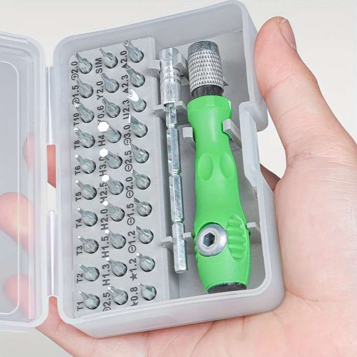 Screwdriver Bit Tool Set Color 32 In 1 Grey Screwdriver Set