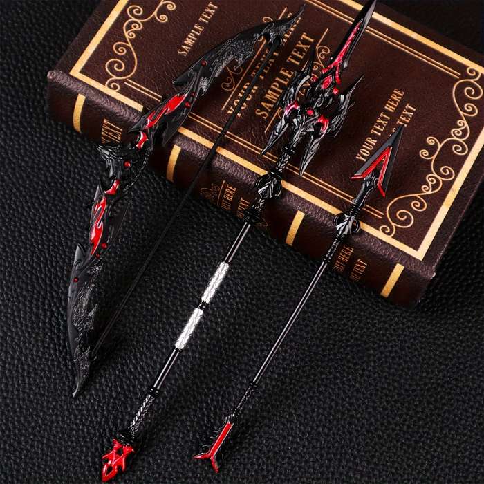 Toy Weapons Style Square Sky Painted Halberd And Qilin