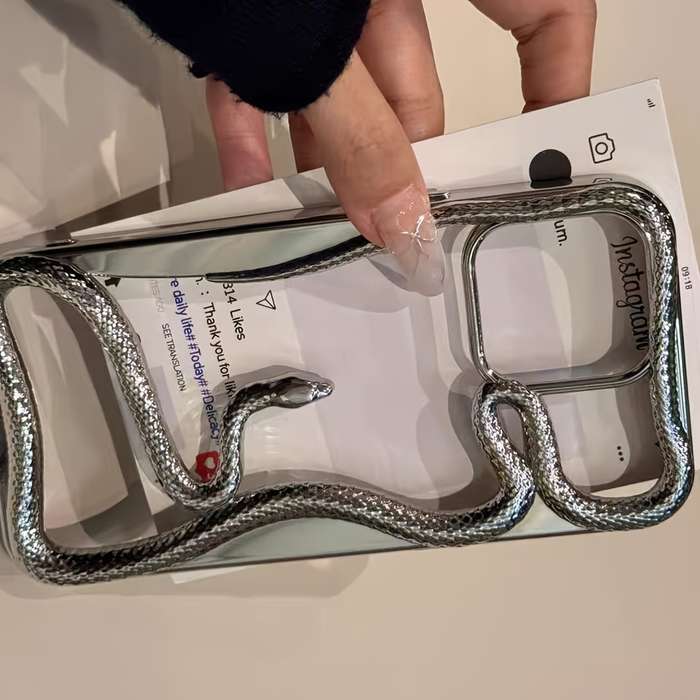 1Pc Silvery For iPhone 13 Pro Max Phone Case Phone Cover