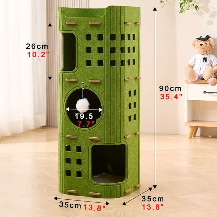 Pet supplies color Green Model Multi    hole 3    layer Cat Climbing Frame