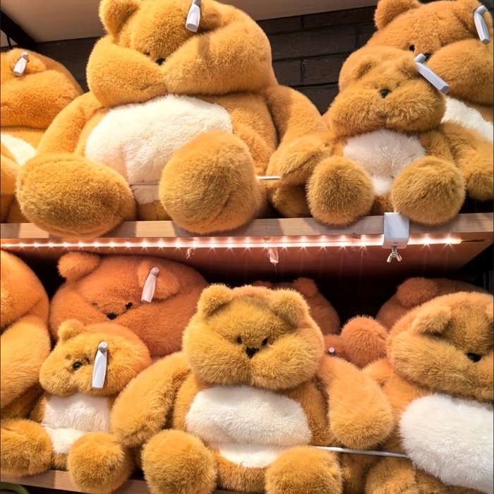 Toy Doll Model Big Yellow Bear